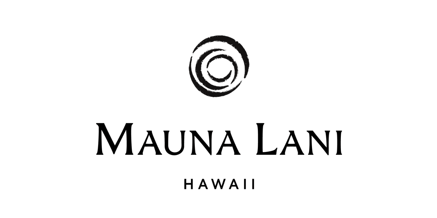 Logo for Mauna Lani in Hawaii, featuring a stylized circular design above the text. Logo for Mauna Lani in Hawaii, featuring a stylized circular design above the text.