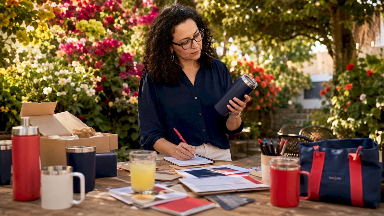 bulk order gifting guide for corporate planners 2026 6 corporate planner inspecting bulk gift samples