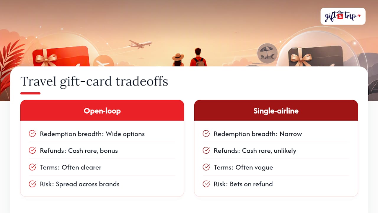 why ‘refundable’ rarely means cash for travel gift cards 4 the real problem isn't refunds, it's vague terms — overview diagram