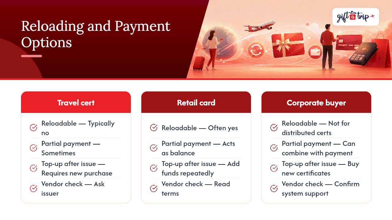 14 days block redemption: airline gift card restrictions hr must check 4 can you add funds or reload a travel gift certificate? — overview diagram